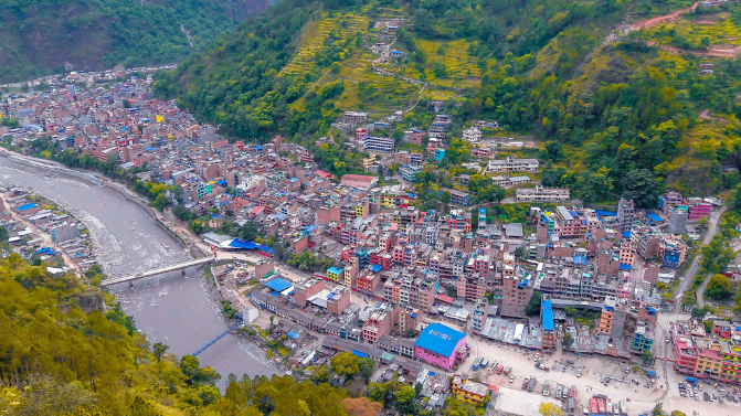 Pokhara to rafting starting point Maldhunga  and first-day raft to Modi Khola camp.