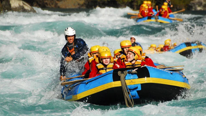 Second Day rafting from Modi Khola to the  Village of Purti Ghat